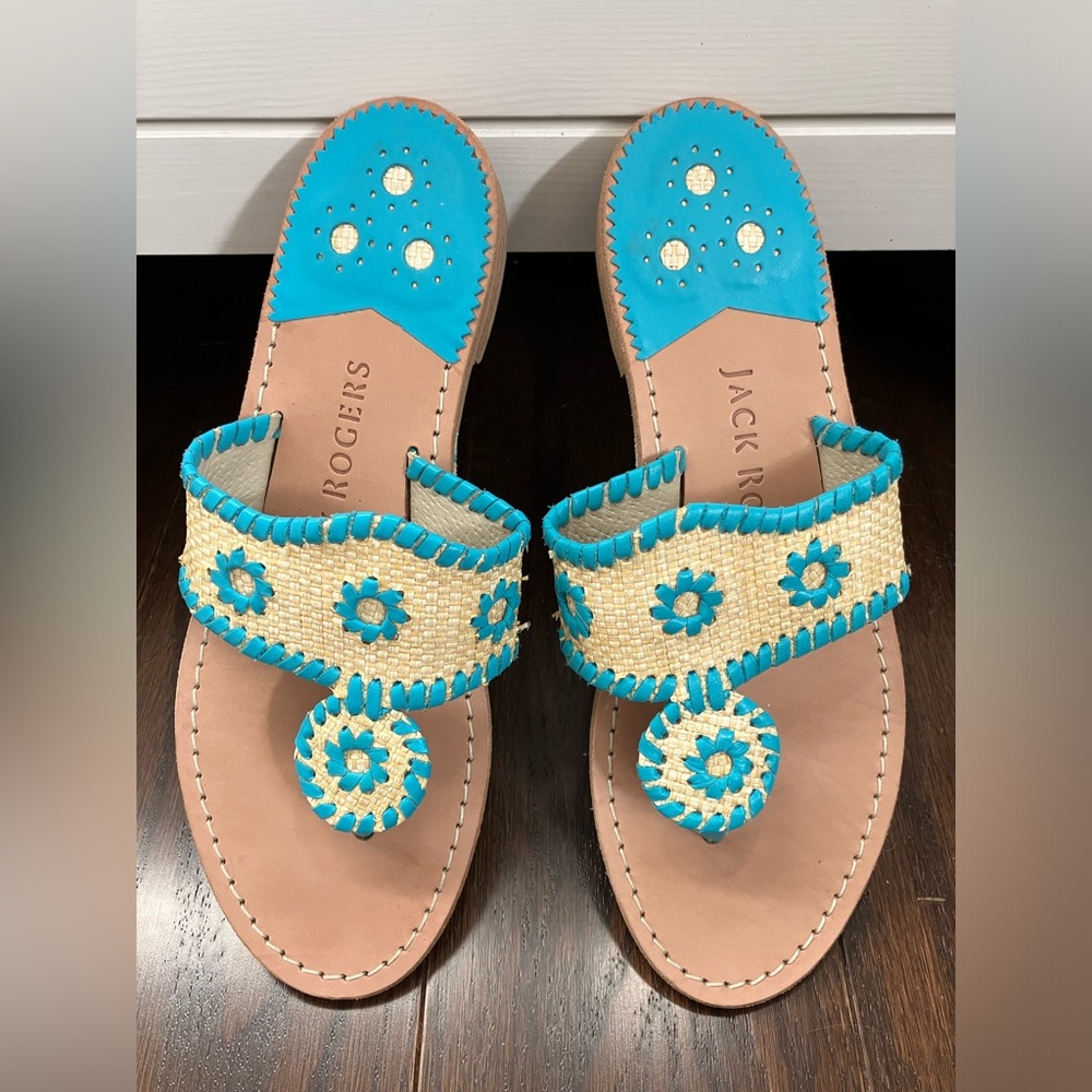 Jack Rogers Turquoise Sandals - Picture 2 of 7
